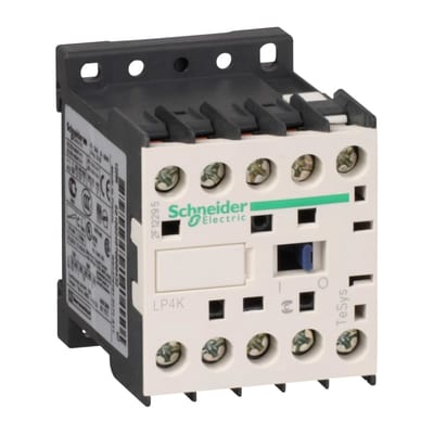 Schneider Electric TeSys K contactor - 3P - AC-3 <= 440 V 9 A - 1 NO aux. - 12 V DC coil LP4K0910JW3
