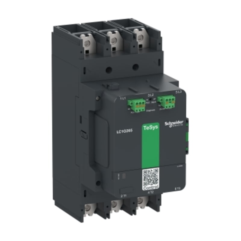 Schneider Electric High power contactor, TeSys Giga, 3 pole (3NO), AC-3 <=440V 330A, advanced version, 200…500V wide band AC/DC coil LC1G330LSEA
