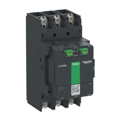 Schneider Electric High power contactor, TeSys Giga, 3 pole (3NO), AC-3 <=440V 330A, advanced version, 200…500V wide band AC/DC coil LC1G330LSEA