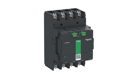 Schneider Electric High power contactor, TeSys Giga, 4 pole (4NO), AC-1 <=440V 385A, advanced version, 24…48V wide band AC/DC coil LC1G2654BEEA