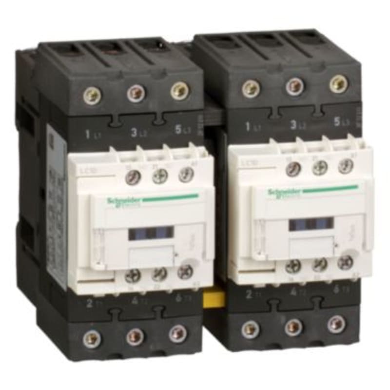 Schneider Electric TeSys D reversing contactor - 3P(3 NO) - AC-3 - <= 440 V 40 A - 24 V AC coil LC2D40AB7