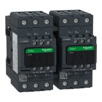 Schneider Electric TeSys D reversing contactor - 3P(3 NO) - AC-3 - <= 440 V 65 A - 230 V AC coil LC2D65AP7