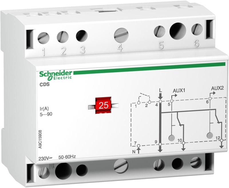 Schneider Electric CDS - single phase load-shedding contactor - 2 channels A9C15908