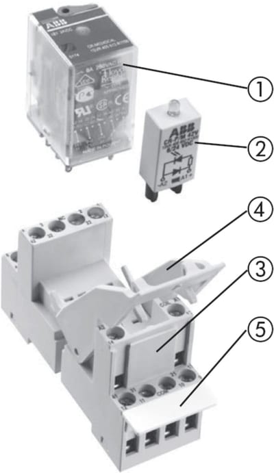 PLUGGB. Relay CR-M220DC4