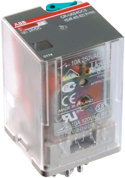 Plug-In Interface Relay CR-U, 24 V DC