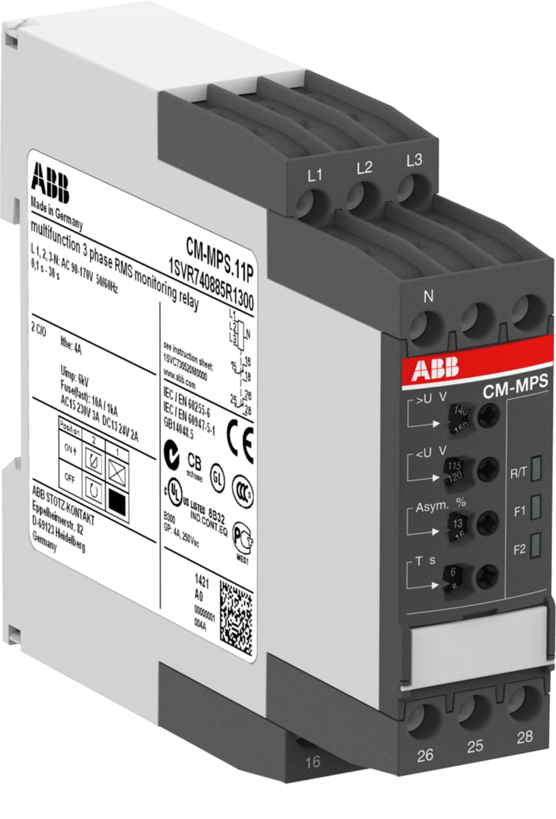 ABB CM-MPS.41P 3-Phase Voltage Monitoring Relay