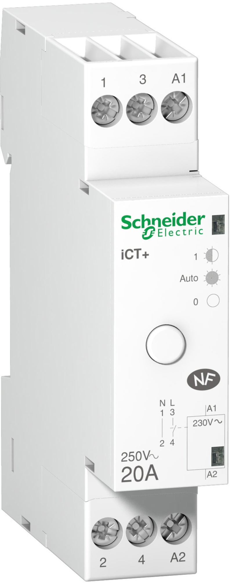 Schneider Electric iCT plus HC 20A 1P Uc 230VAC A9C15031
