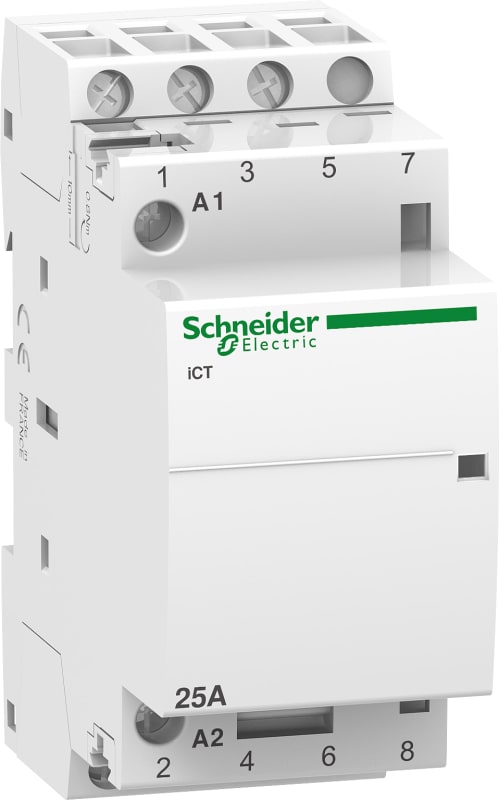 Schneider Electric contactor iCT - 3 poles - 3 NO - 25 A - 220..240 V AC A9C20833