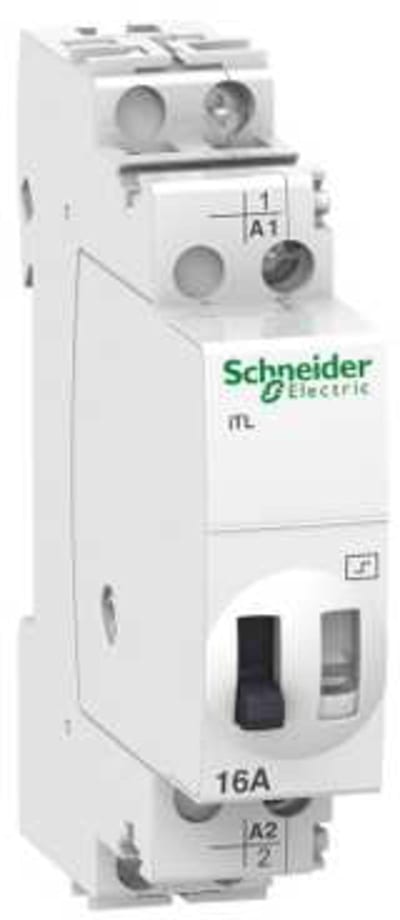 Schneider Electric impulse relay iTL - 1P - 1NO - 16A - coil 12 VDC - 24 VAC 50/60Hz A9C30111