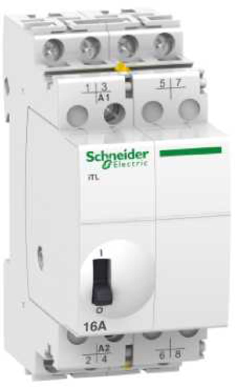 Schneider Electric impulse relay iTL - 4P - 4 NO - 16A - coil 12 VDC - 24 VAC 50/60Hz A9C30114