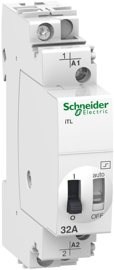 Schneider Electric impulse relay iTL - 1P - 1NO - 32A - coil 110 VDC - 230...240 VAC 50/60Hz A9C30831