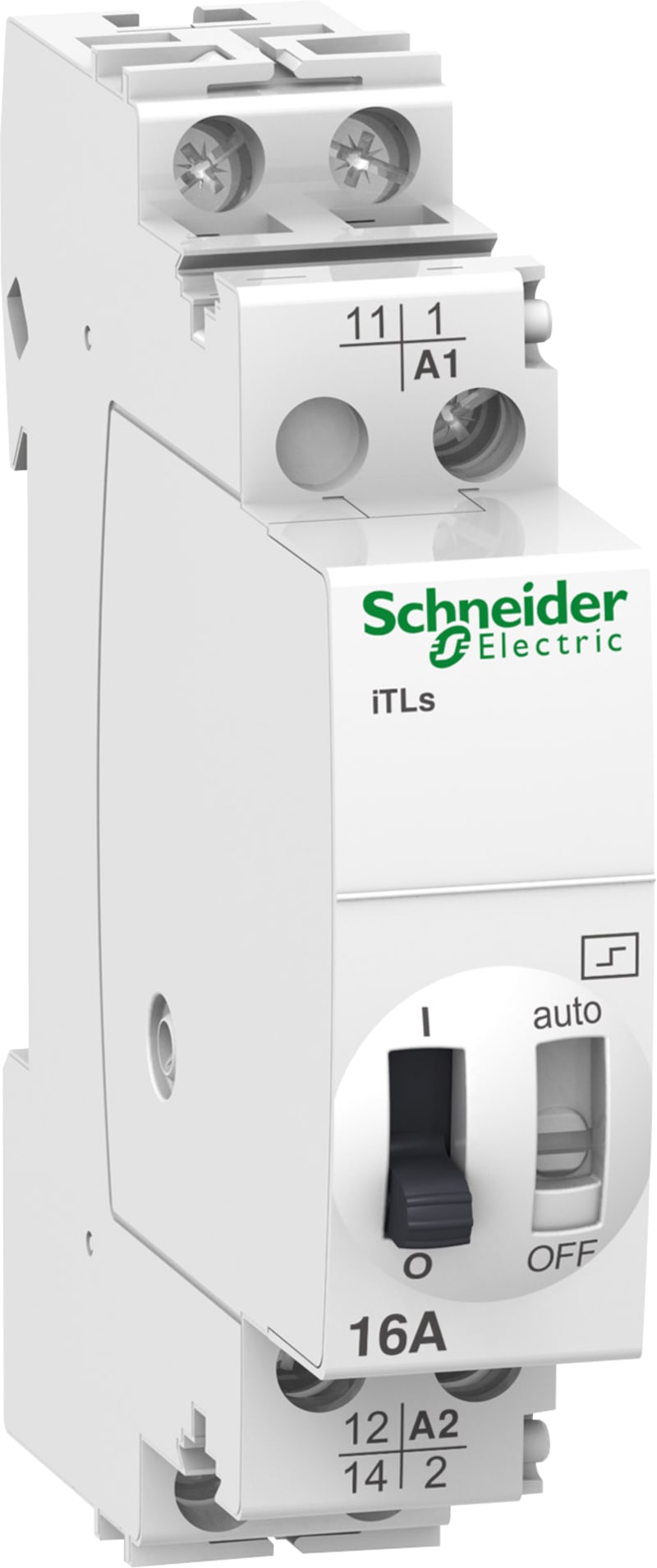 Schneider Electric impulse relay iTLs - 1P - 1NO - 16A - coil 12 VDC - 24 VAC 50/60Hz A9C32111