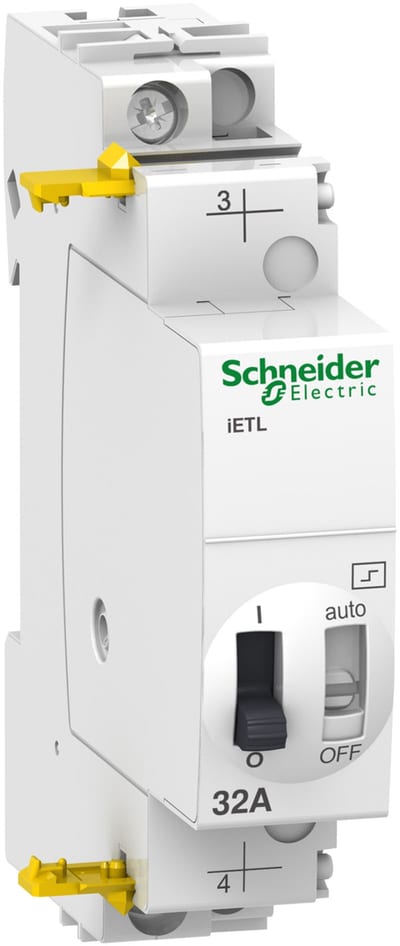 Schneider Electric extension ETL iTL 32 - 1P -1NO - 32A - coil 110 VDC - 230...240VAC 50/60Hz A9C32836
