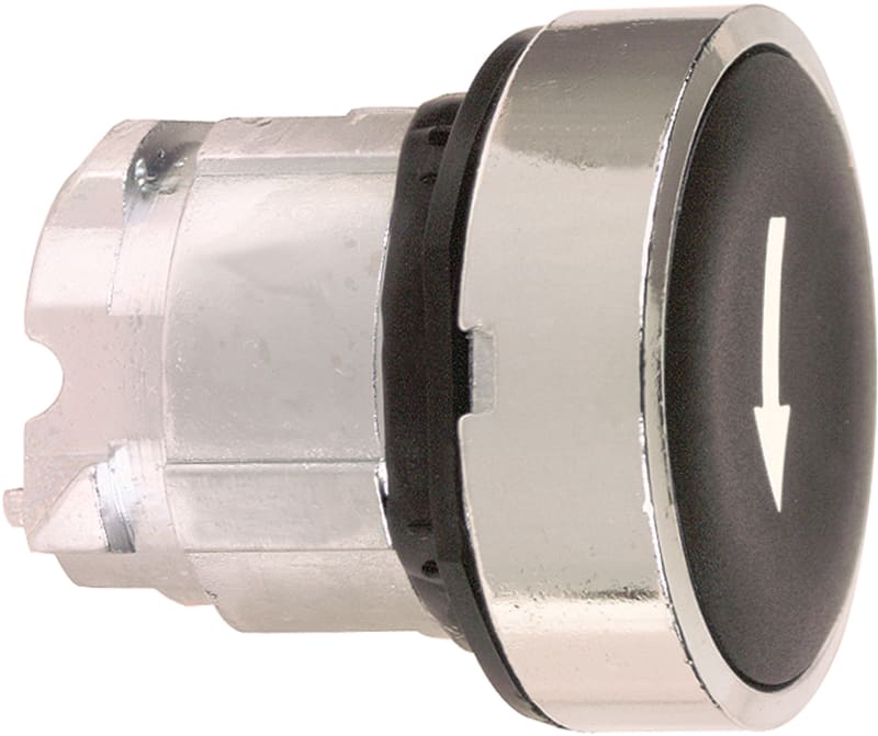 Push-Button Head BLACK,(WHITE Arrow) (ZB4BA335)