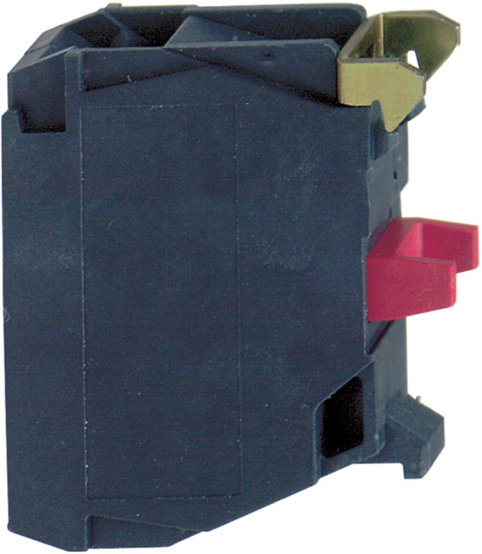 Schneider Electric Single contact block, silver alloy, screw clamp terminal, 1 NC ZBE102