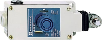 Telemecanique XY2CH13290H7 Emergency Stop Rope Pull Switch, 30 m Rope Span, 2 NC + 1 NO, 1/2" NPT entry