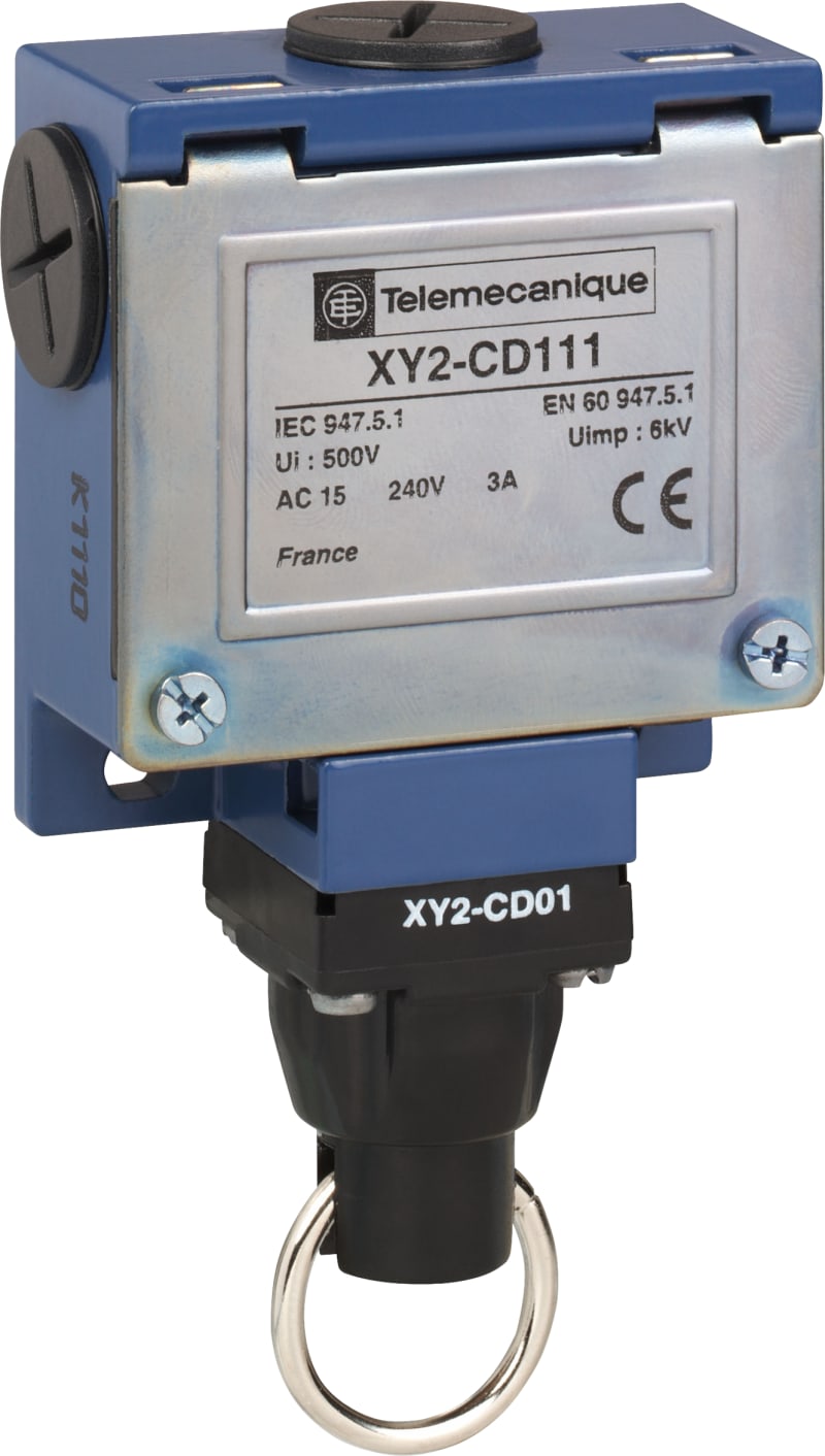 Telemecanique XY2CD111 Rope Pull Switch, 1 NO + 1 NC