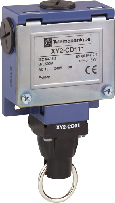 Telemecanique XY2CD111 Rope Pull Switch, 1 NO + 1 NC