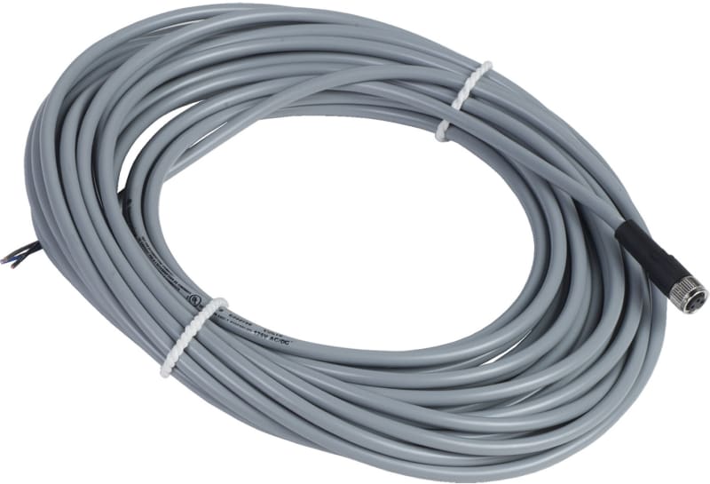 Telemecanique XZCPV0566L10 Sensor Cable, M8 female, 3-pin, PVC, 10 m
