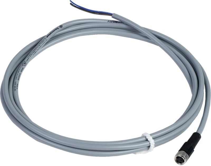 Telemecanique XZCPV0566L2 Sensor Cable, M8 female, 3-pin, PVC, 2 m