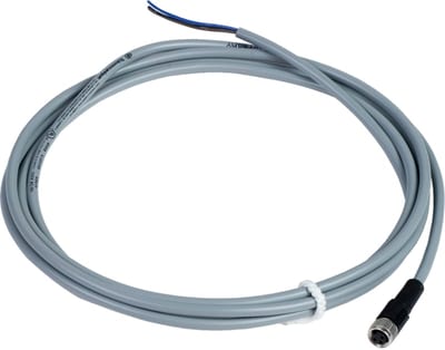 Telemecanique XZCPV0566L2 Sensor Cable, M8 female, 3-pin, PVC, 2 m