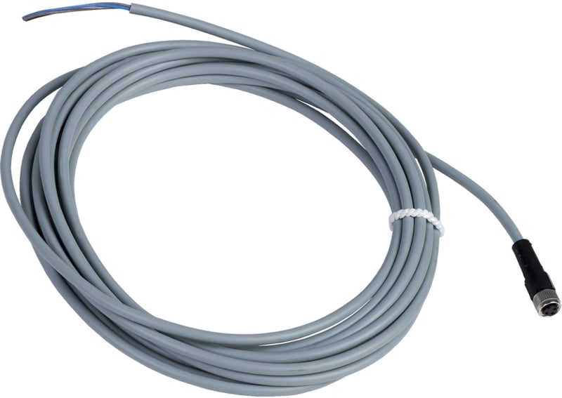 Telemecanique XZCPV0566L5 Sensor Cable, M8 female, 3-pin, PVC, 5 m