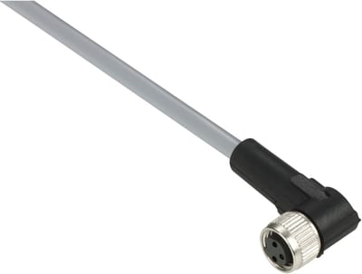 Telemecanique XZCPV0666L5 Sensor Cable, M8 female, 3-pin, PVC, 5 m