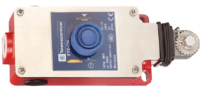 Telemecanique XY2CH13190H7 Emergency Stop Rope Pull Switch, 30 m Rope Span, 2 NC + 1 NO, 1/2" NPT entry