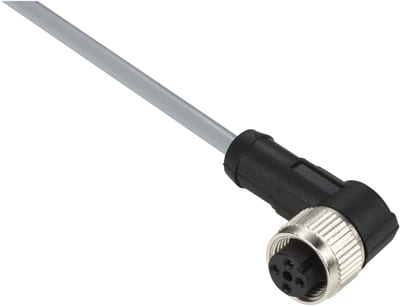 Telemecanique XZCPV1264L10 Sensor Cable, M12 female angled, 5-pin, PVC, 10 m