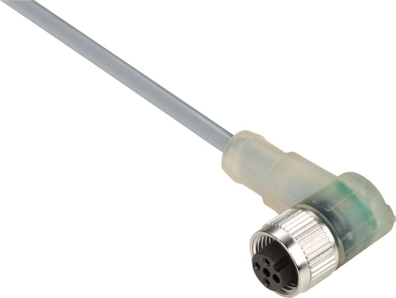 Telemecanique XZCPV1340L5 Sensor Cable, M12 female, 3-pin, PVC, 5 m