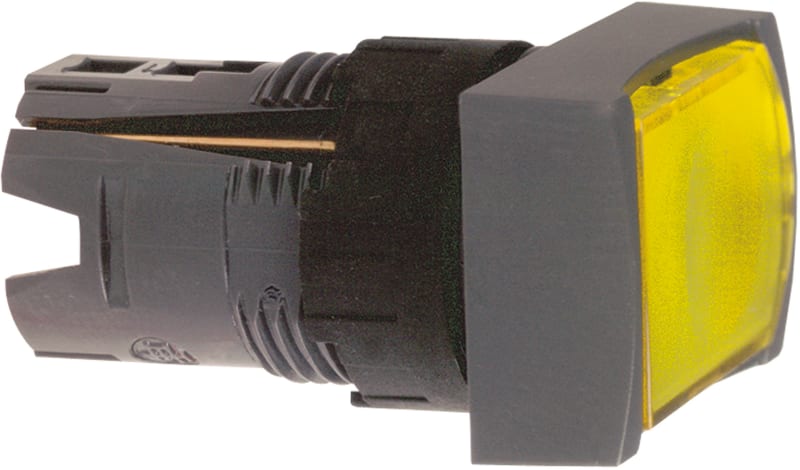 Schneider Electric ZB6DW5 Harmony XB6 Yellow Rectangular Illuminated Push-Button Head