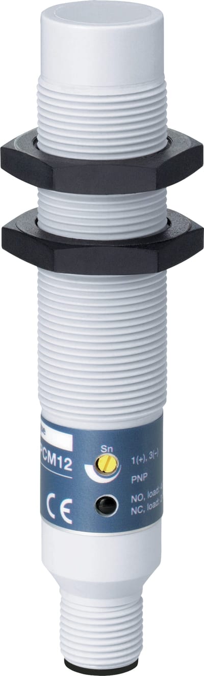 Telemecanique XT218A1PCM12 Capacitive Proximity Sensor Ø18 mm, PNP, complementary NO+NC, M12 connector