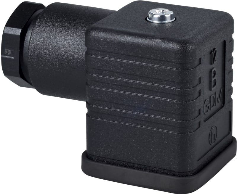 Telemecanique XZCC43FCP40B Field-Wireable Connector, Female, Angled, Metal