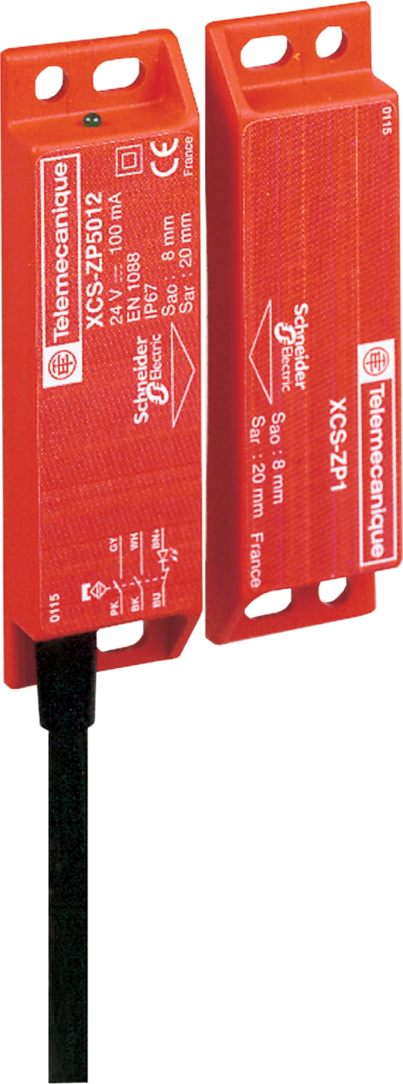 Telemecanique XZCC8MDM30V Field-Wireable Connector, M8, Male, Straight, 3-pin, Metal