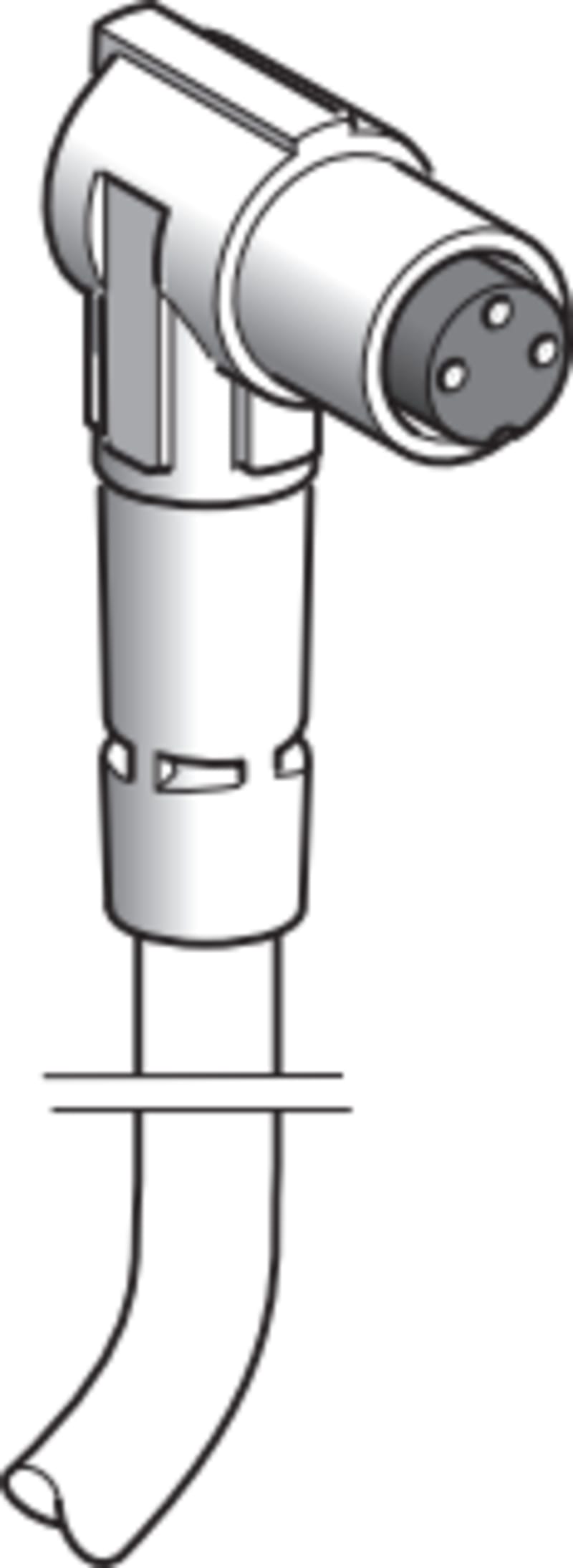 Telemecanique XZCP0266L5 Sensor Cable, M8 female angled, 3-pin, 5 m