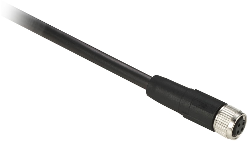 Telemecanique XZCP0941L10 Sensor Cable, M8 female straight, 4-pin, 10 m