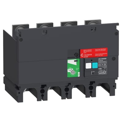 Schneider Electric Earth-leakage VigiPacT add-on alarm module, ComPacT NSX 400/630, 200VAC to 440VAC, 30MA to 30A, 4 poles LV432470
