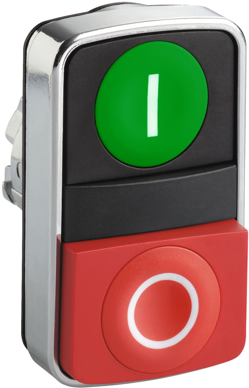 DOUBLE PUSH BUTTON S+r KN. White In+0 G+ (ZB4BL7341)