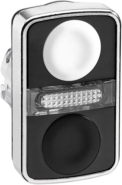 DOUBLE PUSH BUTTON for LIGHT Black KN UMRK (ZB4BW7A1720)