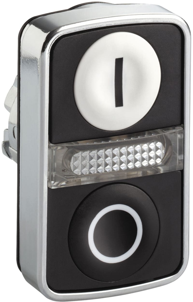 DOUBLE PUSH BUTTON for LIGHT Black KN IN-0 (ZB4BW7A1721)