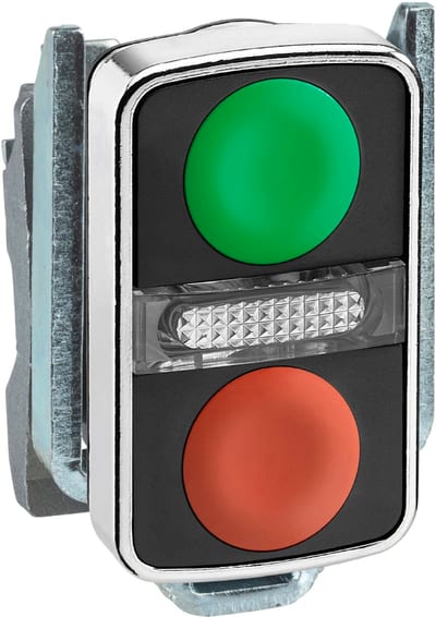 DOUBLE PUSH BUTTON for LIGHT Black KN UMRK (ZB4BW7A3740)