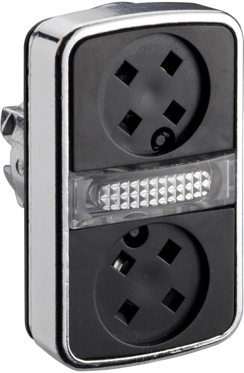 DOUBLE PUSH BUTTON for LIGHT Black KN U/K (ZB4BW7A9)
