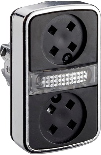 DOUBLE PUSH BUTTON for LIGHT Black KN U/K