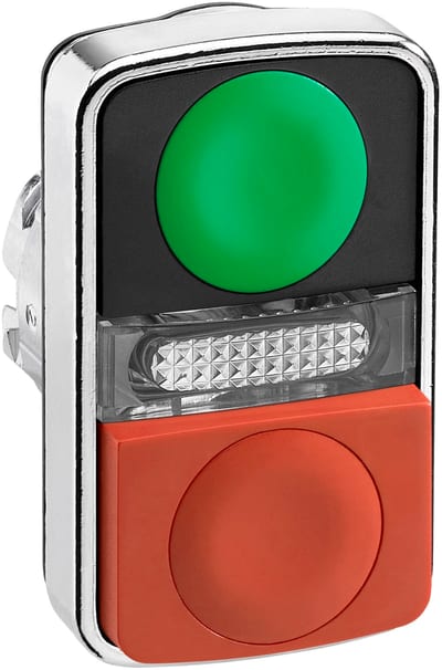 DOUBLE PUSH BUTTON for LIGHT S+r KN UMRK G (ZB4BW7L3740)