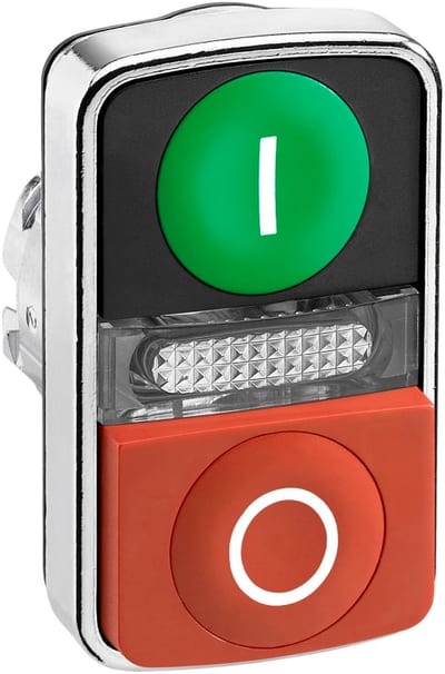 DOUBLE PUSH BUTTON for LIGHT S+r KN IN-0 G+ (ZB4BW7L3741)