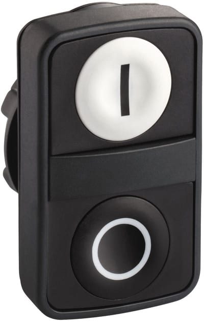 DOUBLE PUSH BUTTON Black KN. in + 0 H+s (ZB5AA7121)
