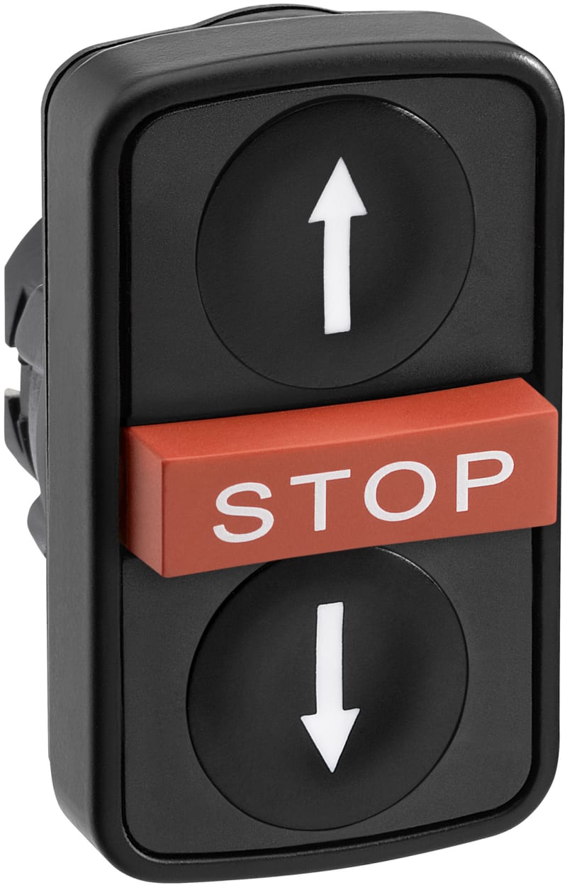 Triple.Push Button PIL O/N and Stop (ZB5AA72124)