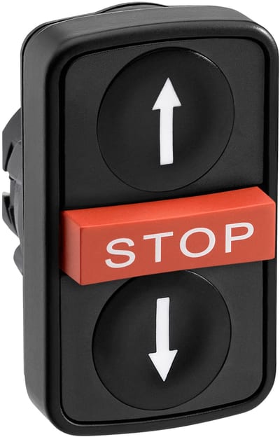 Triple.Push Button PIL O/N and Stop (ZB5AA72124)
