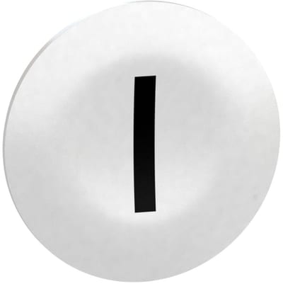 PUSH-BUTTON.CAP White MRK Black in