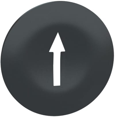 Schneider Electric ZBA7235 black cap marked arrow for rectangular multiple-headed pushbutton Ø22